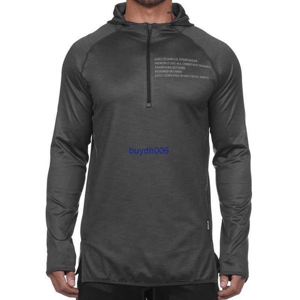 

a' s' r' v's men's fashion sweatshirts hoodies spring and autumn thin brand slim fit solid color zipper casual vers, Black