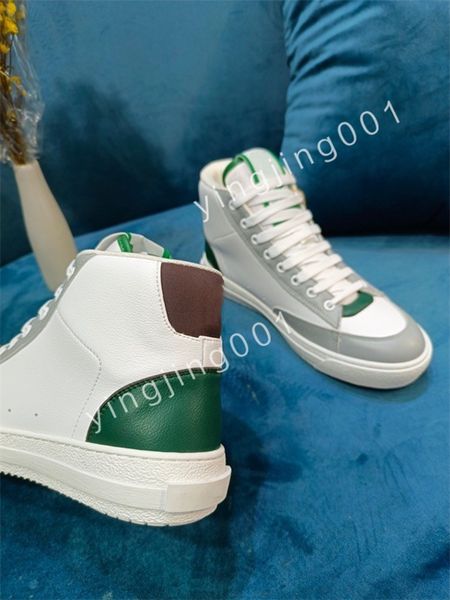 

2023 fashion white black leather calfskin sneakers shoe comfort outdoor trainers womens and men casual walking size35-46
