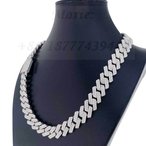 

cuban link bracelet cuban link chain moissanite cuban chain, Silver