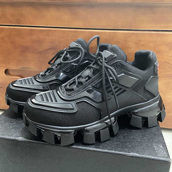 

new design gear men mech shoes women sneakers platform thick bottom heightened breathable shoes couple sports casual shoes 3c