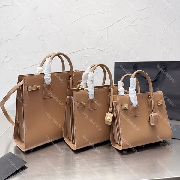 

real cowhide manhattan bag leather shoulder backpack women one shoulder crossbody bag designer bag handbag s/m/l size leather bags ysls luxu