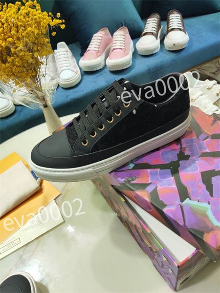 

2023 new luxury designer women men casual shoes low- sneakers white leather sneaker sports lace up comfort flats outdoor trainers, Black