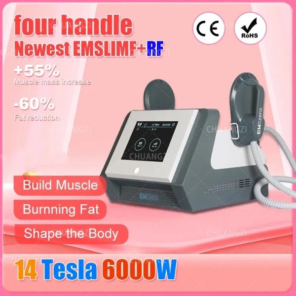 

14 tesla 6000w emszero neo body sculpt machine dls-emslim rf muscle stimulate device with pelvic floor pad for ce certification