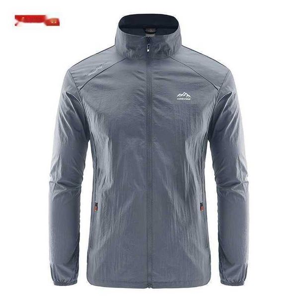 

standing collar sun protection suit for men's summer 2023 thin uv resistant sports ice fast drying jacketfh5b, Black