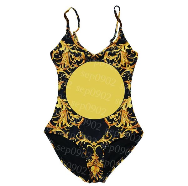 

floral print swimsuit women one piece swimwear designer print bathing suit summer quick dry swim wear5929638