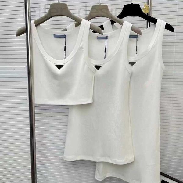 

women's tanks & camis designer designer tank shift embroidered cotton blended blouse shorts luxury nylon yoga suits sportswear sports f, White