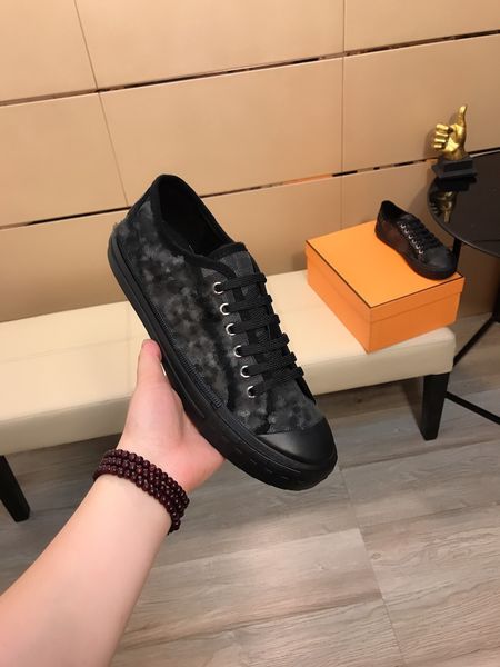 

casual shoes for men women new italy brand fashion luxury high rs breathable leather dress sneaker d0053, Black