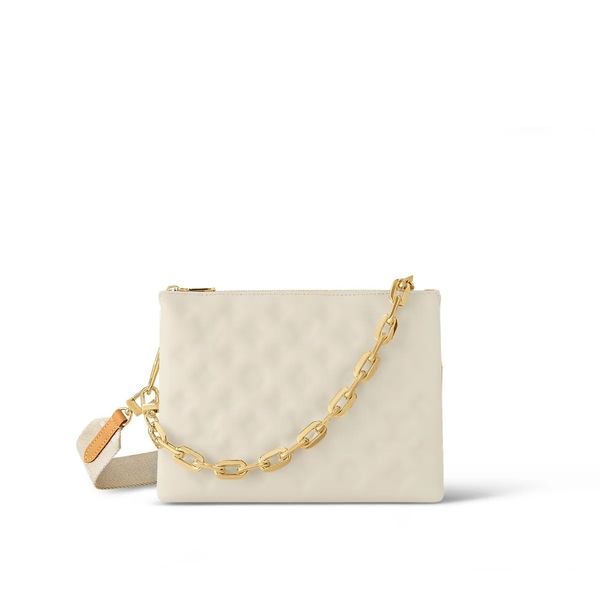 

coussin m57790 embossed shoulder bags crossbody famous women's bag pochette mens travel genuine leather 1:1 handbag totes envelope hobo