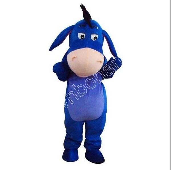 

character eeyore donkey mascot costumes cartoon fancy suit for animal theme mascotte carnival costume halloween fancy dress, Red;yellow