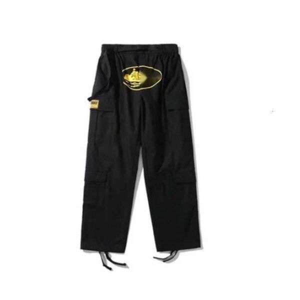 

corteizs cargo men's pants mens designers jogger hip hop summer breathable high streetwear pockets sweatpants fashion brand summer p7k5, Black