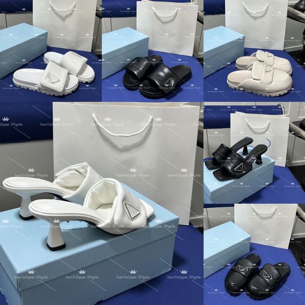 

designer slippers, women's sandals, luxurious thick soled shoes, high heels, famous brand muller shoes, jelly beach slippers, solid col, Black