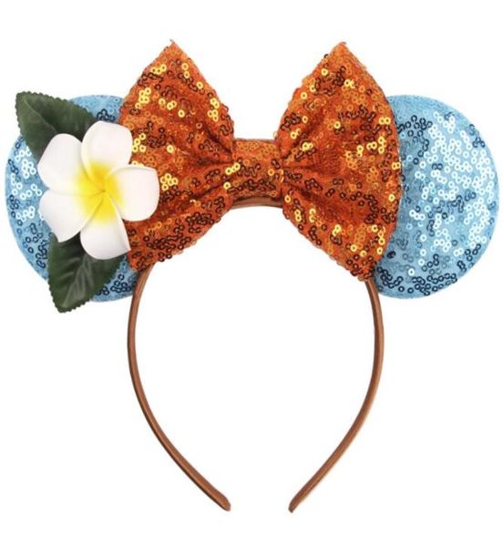 

kids girls cute mouse ears hair hoop headwear shiny sequins animal ears headband headdress cosplay costume3095783, Slivery;white