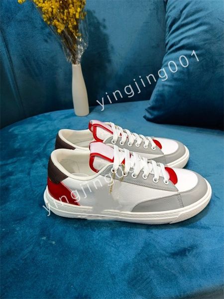 

new luxury fashion white black leather calfskin sneakers shoe comfort outdoor trainers womens and men casual walking size35-46