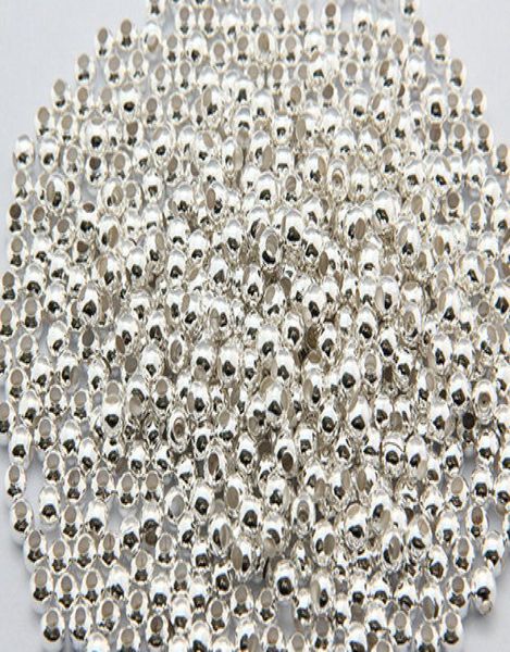 

2000pcslot 32mm silver gold plated round spacer beads crimp end beads diy jewelry5574133, Black