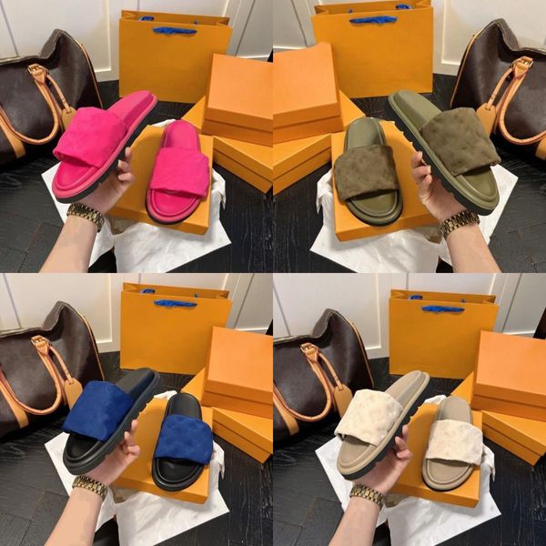 

with box flip flops designer women slippers leather sandals l slides flat flip oran sandal slides ladies sandal luxury h sandals mens slider, Black