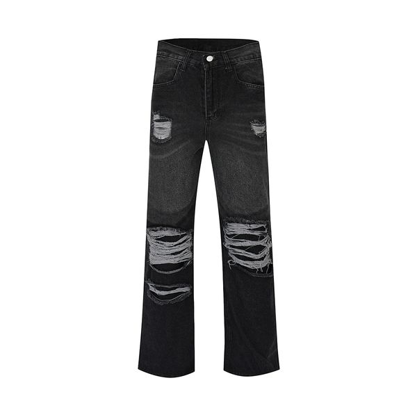 

men's jeans women xxl xl l  black blue 2023ss fashion apparel