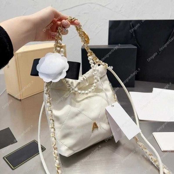 

designer beach shoulder bag pearl crossbody c lingge new garbage casual 22 cowhide women mini shopping designers bags