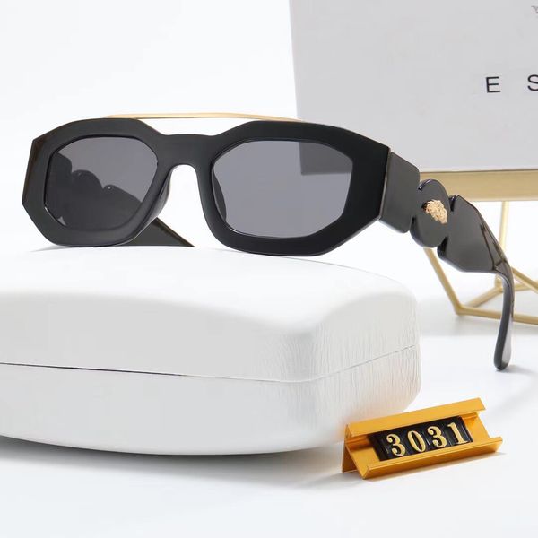 

new luxury designer sunglasses women's glasses men's glasses polarized uv protection sunglasses with box beach sun small frame fas, White;black