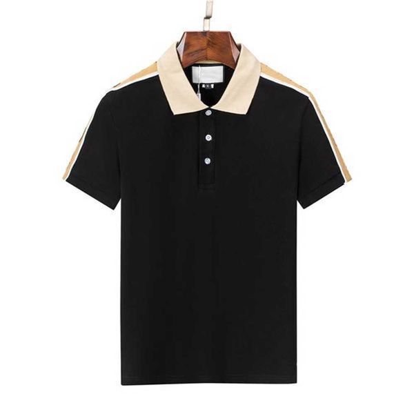 

mens designers polo shirts men casual polos fashion letter print embroidery summer t shirt high street cotton size sten 4ddt, White;black