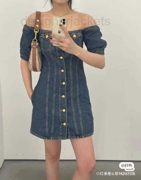 

urban dresses designer 2023 summer dresses for women new ootd fashion cowboy dress dress dinner party casual metal button mother's day, White;black