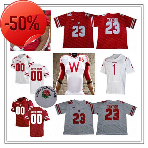 

ncaa collge wisconsin badgers football jerseys graham mertz braelon allen skyler bell maema njongmeta chimere dike chez mellusi russell wils, Black;red