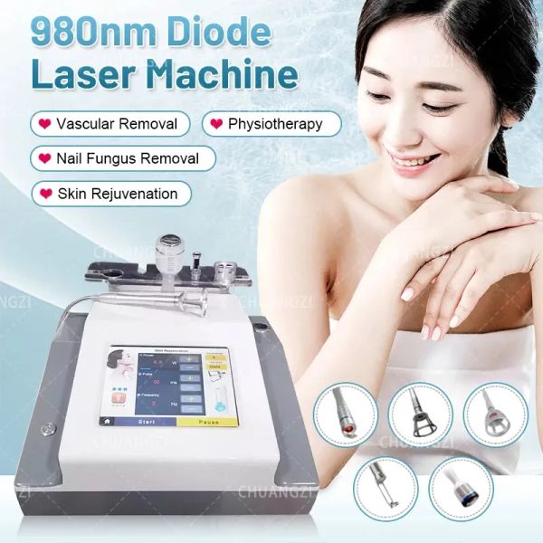 

spider vein therapy machine skin cooling 980nm laser diode red blood vessel resection equipment for salon