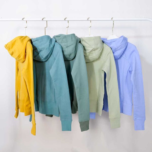 

lulu women winter thicken warm long sleeve hooded sweatshirts define jackets coat with pockets sports fitness yoga zip up hoodie woman lady
