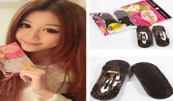 

2pcslot hair clip volume black hair bump up bumpits for hairdressers princess styling tools donut pin for hair bun evfs20113454494