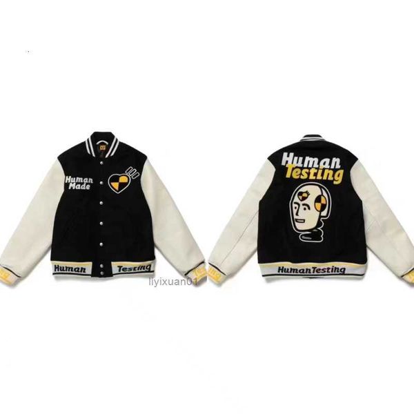 

men jackets human made print flying duck heart japanese oversized women bomber dn63 2 c6lf, Black;brown