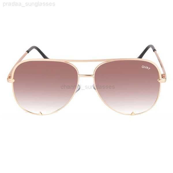 

quay sunglasses man sunglasses high key pilot women fashion quay brand design traveling sun glasses for gradient lasies eyewear female mujer, White;black
