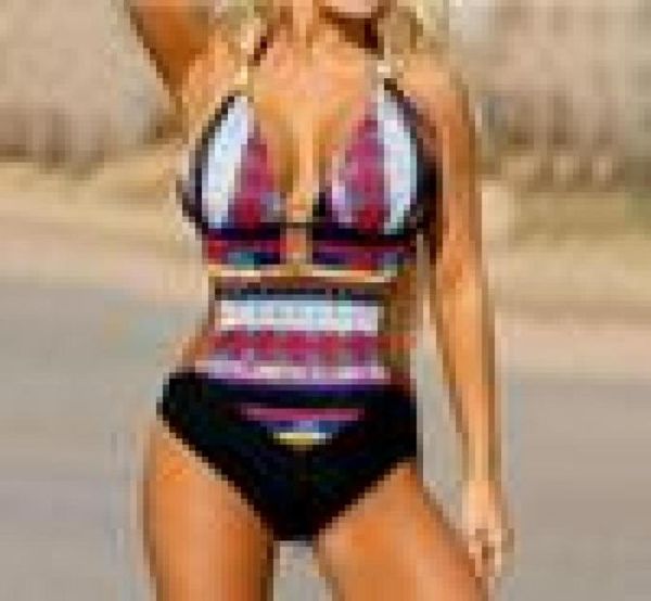 

2021 bikini bra bikini printed bohemia one piece swimwear brand swimwear women one piece swimsuit push up cd2500841