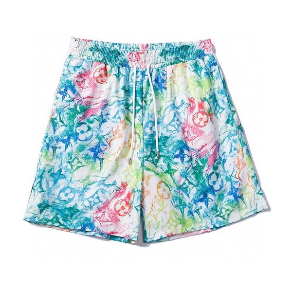 

designer shorts rhude shorts summer fashion beach pants men street wear red blue black purple pants mens short #07, White;black