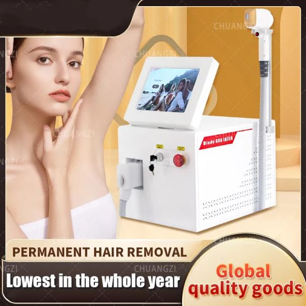 

2023 ce laser machine new home use hair ice platinum 3 wavelength diode laser 808nm hair removal machine, Black