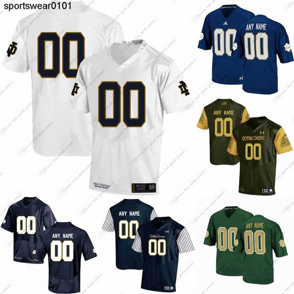 

custom ncaa college notre dame fighting irish football jerseys osafo-mensah rubio smith bauer bertrand botelho kiser kollie liufau, Black