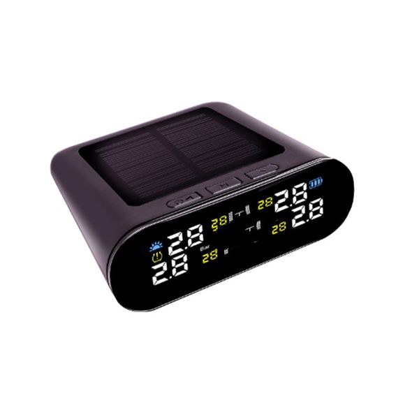 

atsafepro tire pressure monitoring car tpms sensor tyre pressure solar wireless external built-in leak-proof smart voice ty06