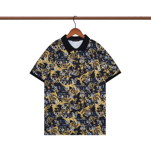 

men's polo shirt chest letter men's designer t-shirt short sleeve shirt oversized loose casual t-shirt cotton men's women&#03, White;black