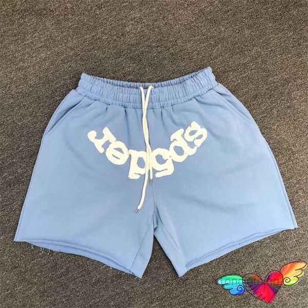 

men's shorts hip hop multi color sp5der pants foam printing young thug spider 555555 breeches 230424 76 dysi, White;black