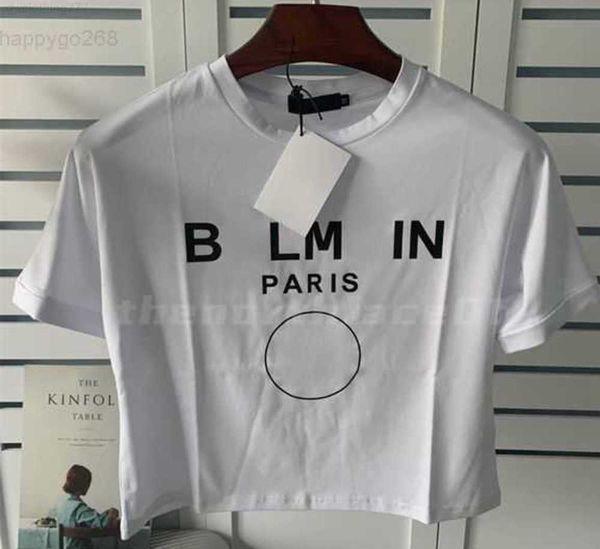 

barman designer t shirt crop letters printed tee summer t-shirt female casual short sleeves crew neck size s-l334, White