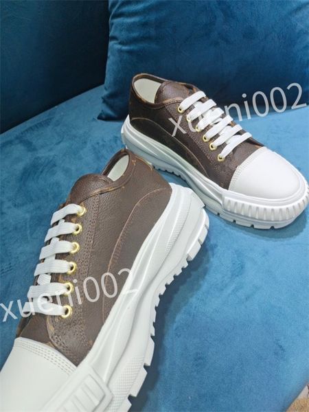 

luxury designer shoes vintage plaid canvas sneakers man woman outdoor platform casual shoes couples trainers, Black