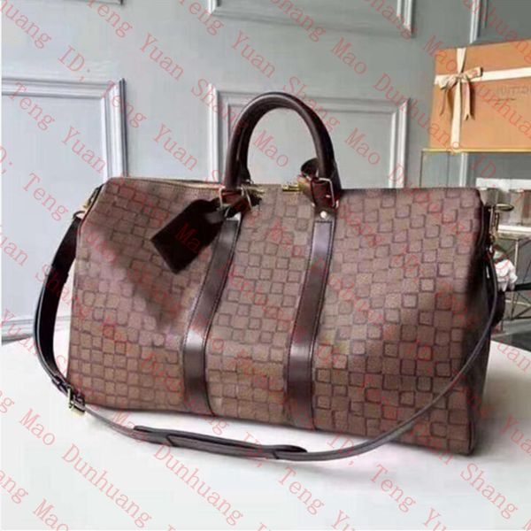 

quality new men duffle bag louiseitys women travel bags hand luggage travel bags men viutonitys leather handbags large crossbody bags totes, Black;red