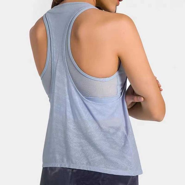

lulu vest women's t-shirt for fitness crop tank breathable sportswear yoga for women gym trainning jogging quick dry tracksuit woman su