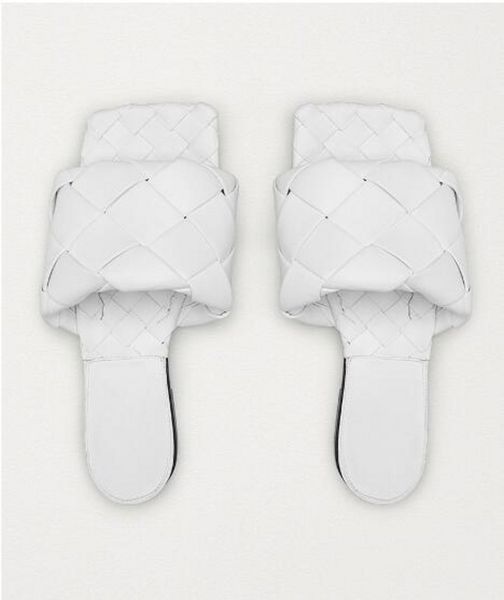 

colorful weave plaid slippers for women fashion low heel leather summer lady slides sandals, Black