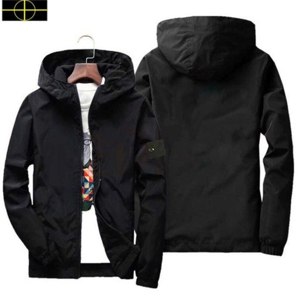 

2023 coat jacket fashionable men's trench stone island jacket hoodie outdoor hip hop streetwear spring autumn sports hoodie casual oute, Black;brown