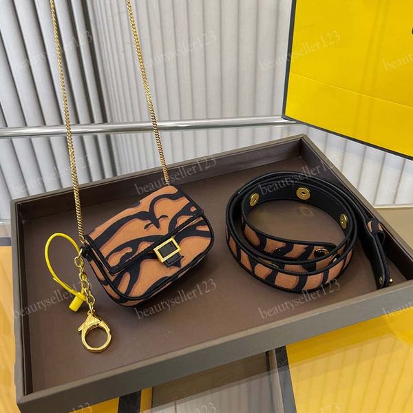 

women crossbody bag fashion shoulder bags tiger chain bum pack dual-use coin holder lady mini handbags vintage key packs canvas wallet purse