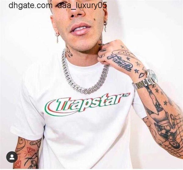 

designer fashion clothing tshirt tees trendy trapstar phantom print for men women loose couples small beauty trend summer round neck short s, White;black