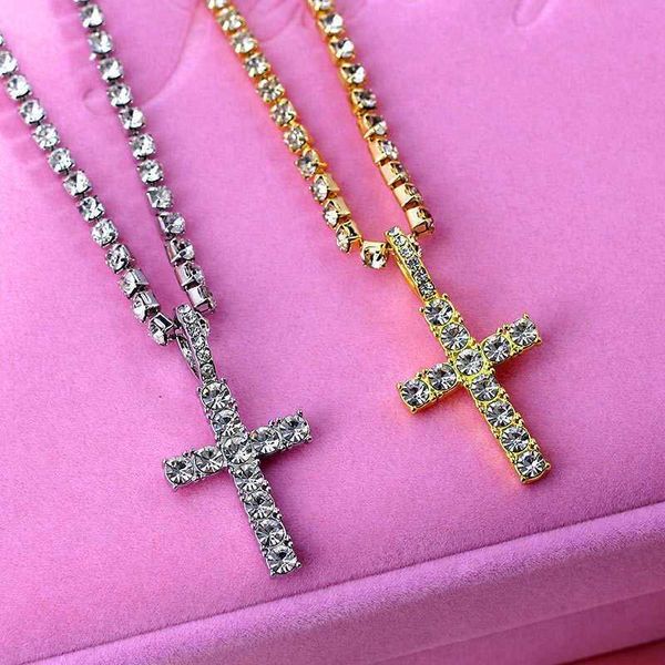 

pendant necklaces caraquet new multi layer butterfly tennis chain choker gold silver color cross necklace for women 2020 jewelry 230613