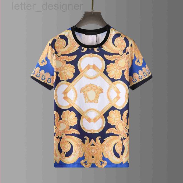 

men's t-shirts designer 2023 summer new men's fashion spring and trend drill flowers birds beautiful head print short sleeve t-shi, White;black
