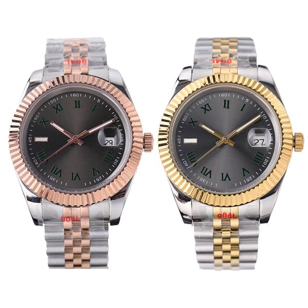 

31mm 36mm 41mm date just watches watch for men couple mechanical watchs stainless steel super luminous quartz women watchs couples gentleman, Slivery;brown