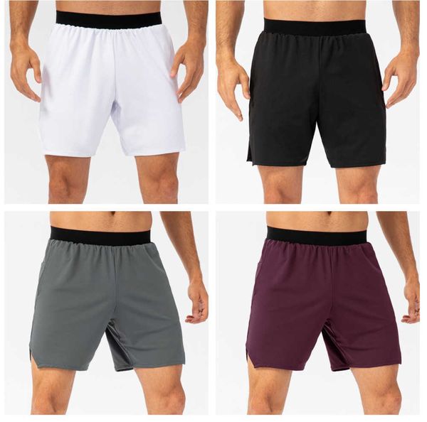 

lulus men's shorts yoga outfit men short pants running sport basketball breathable trainer trousers sportswear gym exercise fitness wea, White;black