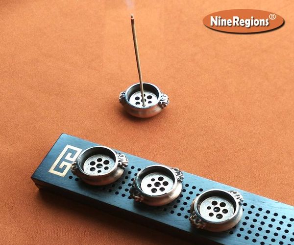 

whole copper incense burner holder mulit holes size stick incenso cones burning censer plate protable for sandalwood oudh gift1449855